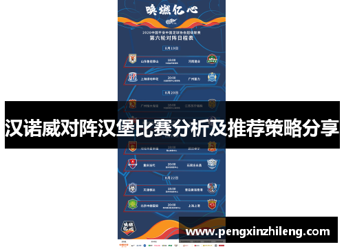 汉诺威对阵汉堡比赛分析及推荐策略分享